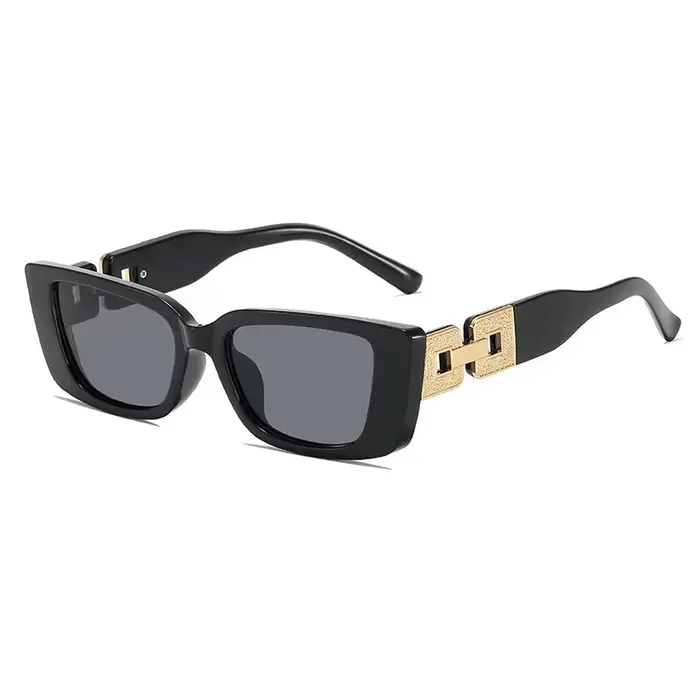 1 Paire de Lunettes Rétro Géométriques en Plastique, Accessoire de Mode Couleur Unie pour Tenue Déco