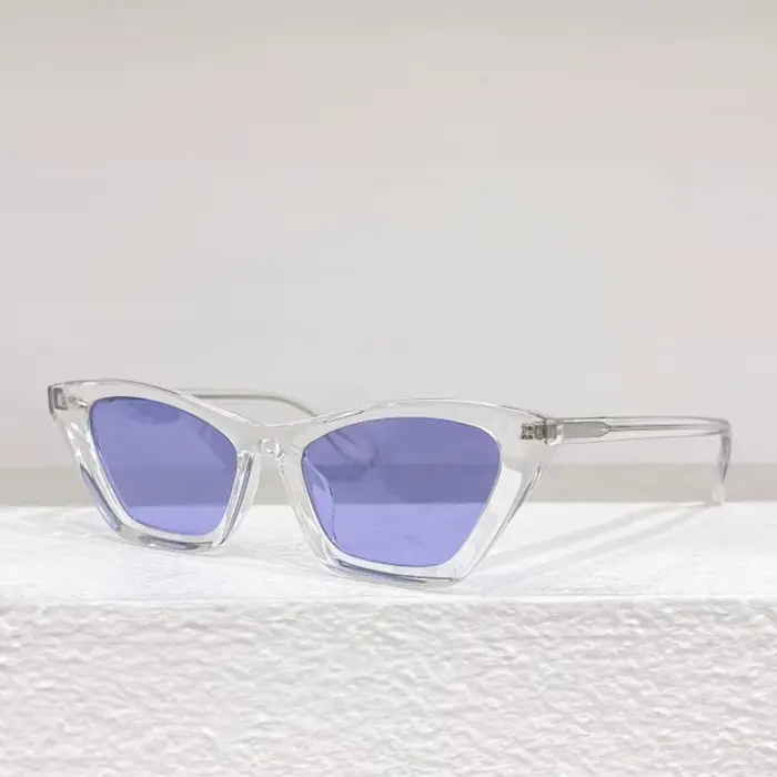Mille 89 belgique marque lunettes de soleil Cateye Uv400 concepteur mode hommes et femmes multicolore acétate lunettes personnalisées
