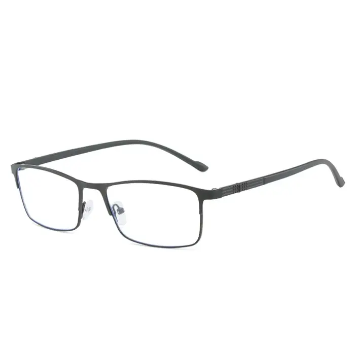 Lunettes optiques carrées à monture complète en métal, avec degrés, pour femmes et hommes, pour myop