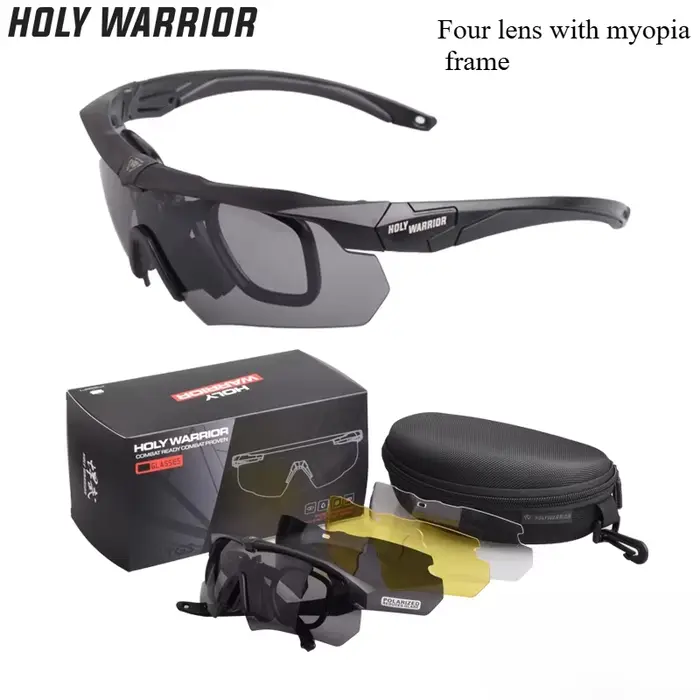 SZG lunettes tactiques Fans militaires équipement tactique lunettes de tir pare-balles 4 lentilles
