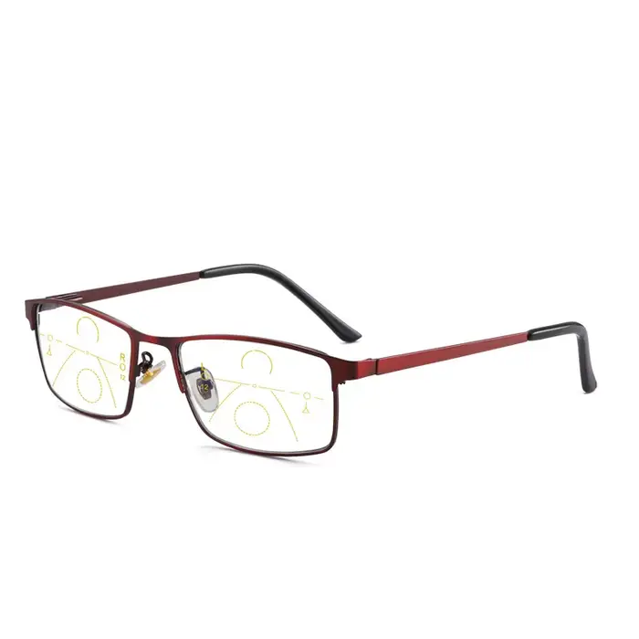 Lunettes de lecture multifocales progressives pour hommes et femmes, Anti-lumière bleue, de près et 