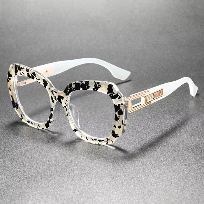 Lunettes de lecture à la mode pour femmes, monture florale, anti-lumière bleue, verres progressifs p