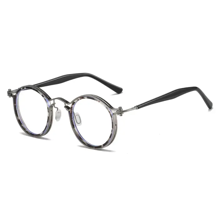Nouvelles Lunettes Rétro Rondes de Qualité 2025 – Monture en Titane Ultra-légère Faite Main au Japon