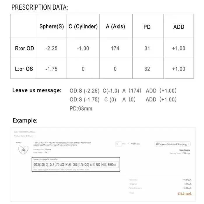 Haute qualité 1.56 1.61 1.67 Prescription vert enduit CR-39 résine asphérique lunettes lentilles myopie hypermétropie presbytie lentille