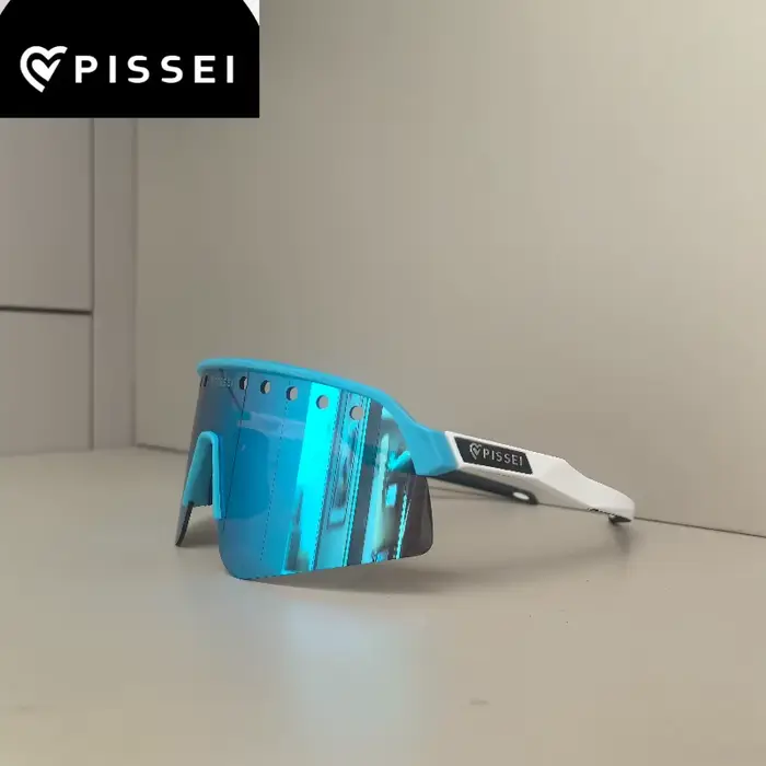 PISSEI lunettes de cyclisme sur route lunettes de soleil colorées hommes Sports de plein air course 