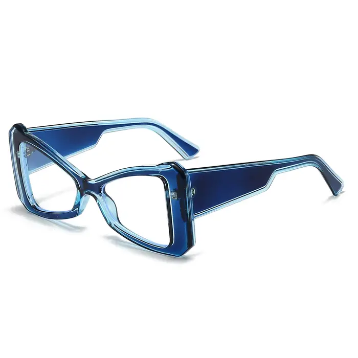 Lunettes unies pour femmes, 1 pièce, nouveau Design de Niche papillon œil de chat à la mode, cadeau 