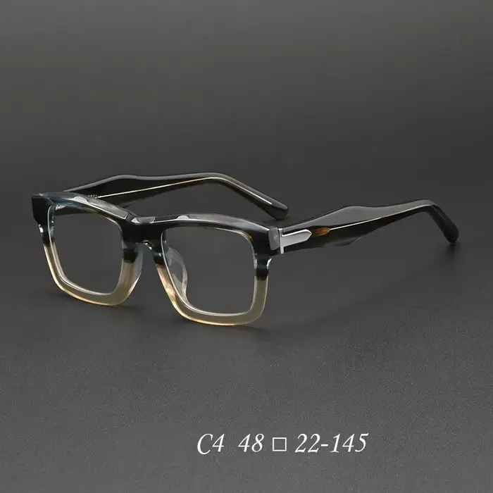 Lunettes de lecture de grande taille pour hommes, monture rectangulaire rétro en acétate, verres opt