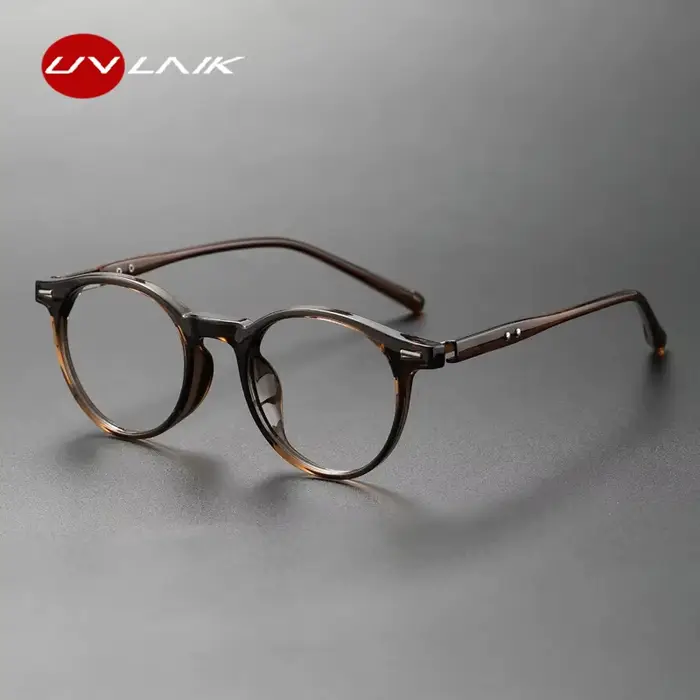 Lunettes rondes Anti-lumière bleue pour femmes et hommes