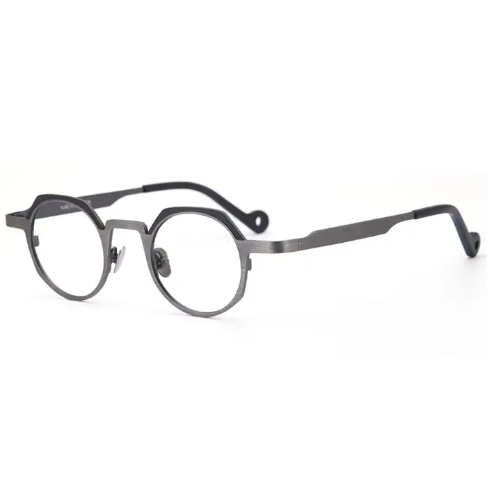 Lunettes rondes en titane pur pour femmes, montures optiques de fête, petite taille, pour myopie, hy