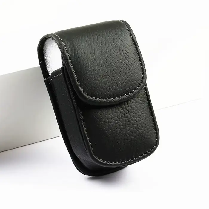 Étui à lunettes en cuir PU portable pour hommes et femmes, boîte de rangement pour lunettes pliantes