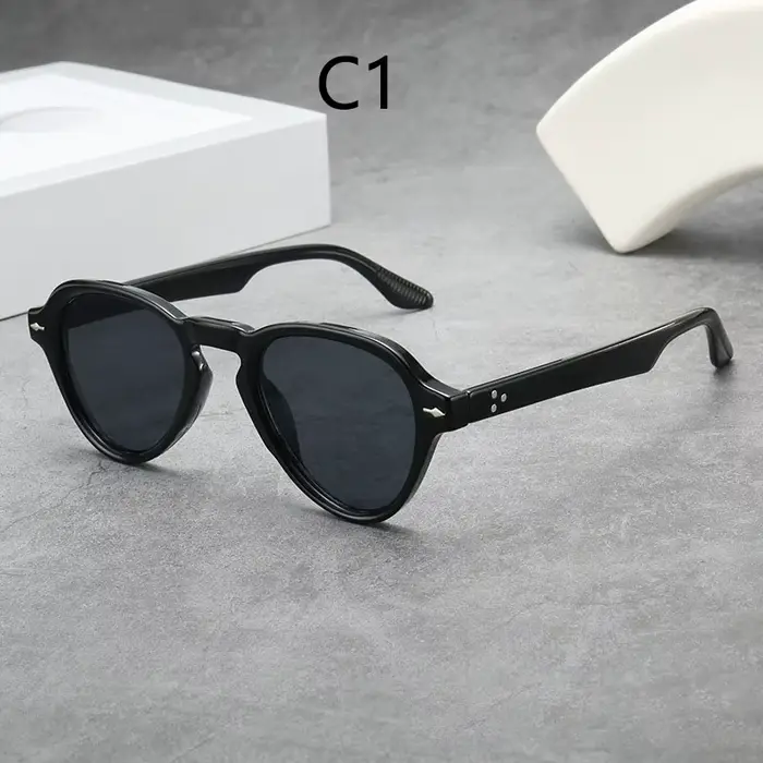 Lunettes de soleil faites à la main de style japonais, lunettes de marque Happator Retro Design, lun