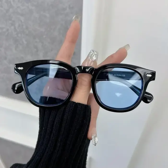 Jolies lunettes de soleil rondes pour femmes et hommes, verres miroir rétro, lunettes de soleil élég