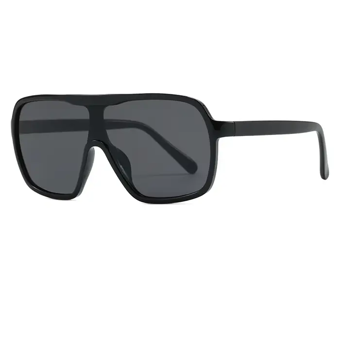 Lunettes de protection nouvelle tendance grand cadre carré lunettes de soleil femmes une pièce Cool 