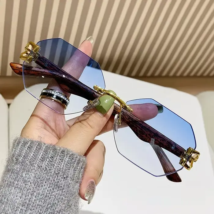 Lunettes de soleil carrées décontractées pour hommes et femmes, lunettes de soleil dégradées punk, l