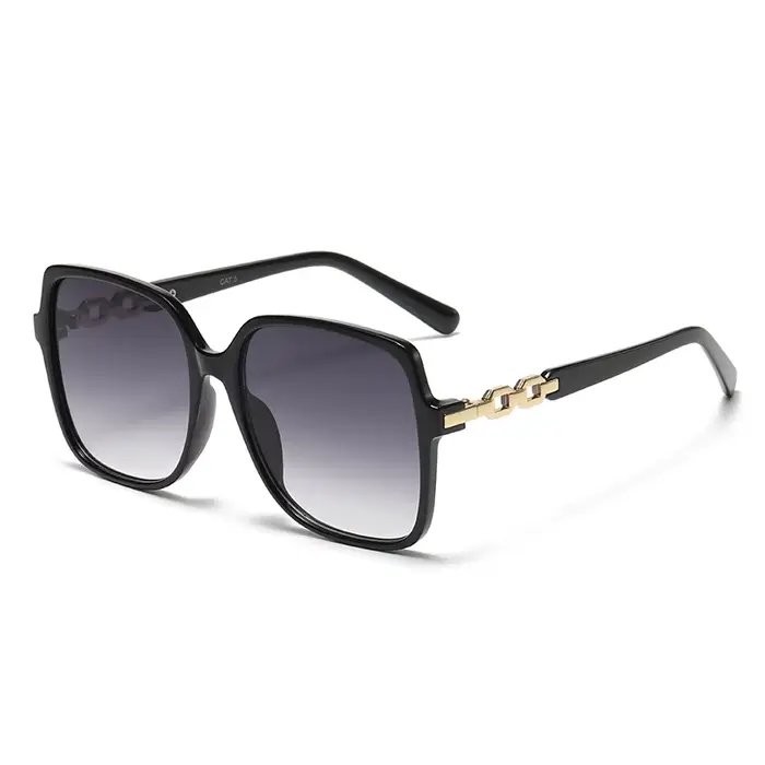 Mode carré à la mode cyclisme lunettes de soleil femmes grand cadre coloré lunettes de soleil femme 
