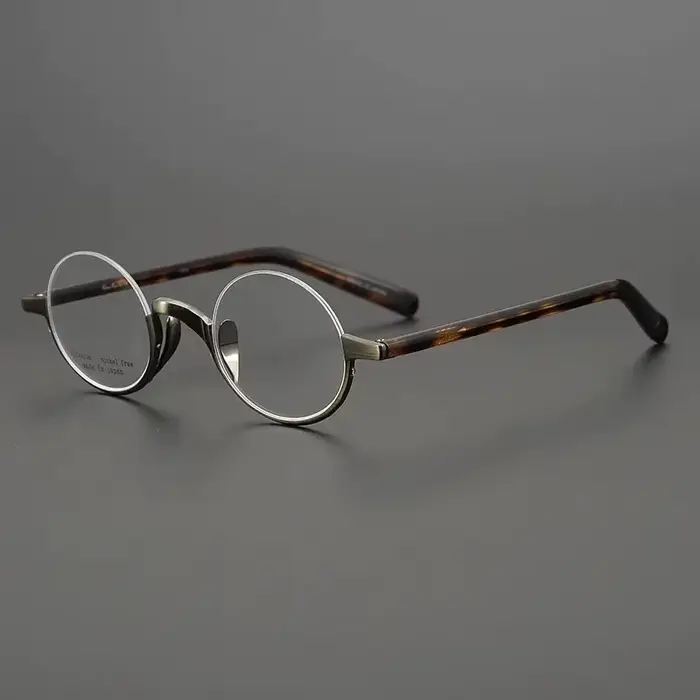 Marque japonaise Lennon titane lunettes rondes hommes lecture femmes à la main ultra-léger petit cadre rétro