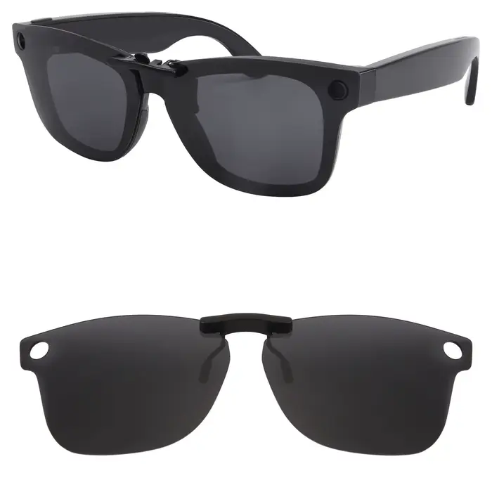 Rarayvix – lunettes de soleil polarisées à clipser, verres compatibles avec Ray-Ban Meta Wayfarer RW