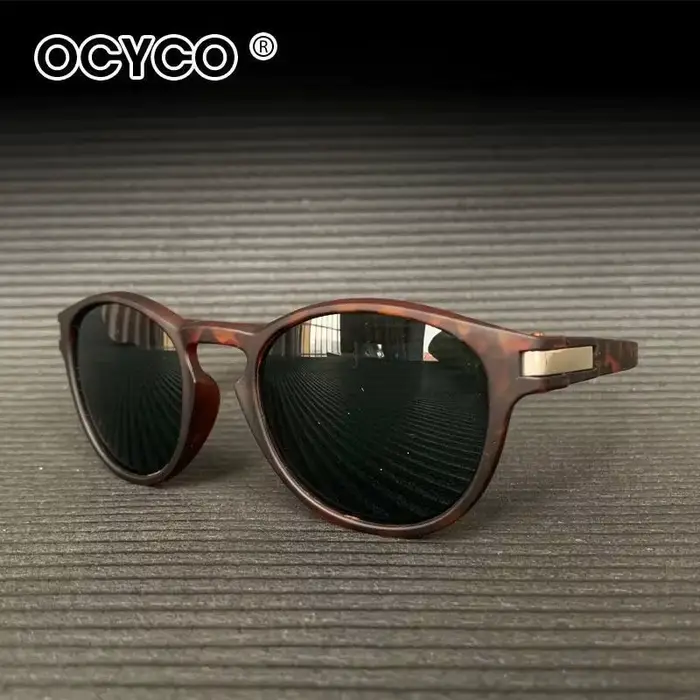 Lunettes de soleil rondes Vintage pilote à petite monture pour femmes et hommes, marque de luxe, cou