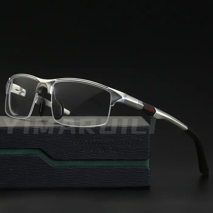 YIMARUILI demi-monture lunettes de sport cadre Ultra-léger en aluminium-magnésium matériel optique l