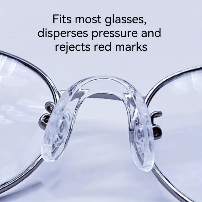 Coussinets de lunettes en silicone ultra-doux, ajustement confortable, accessoires de monture de lun