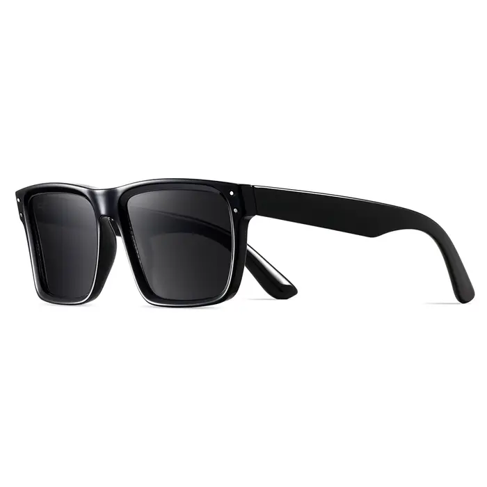 CRIXALIS – lunettes de soleil carrées surdimensionnées pour hommes, design bombé, anti-éblouissement