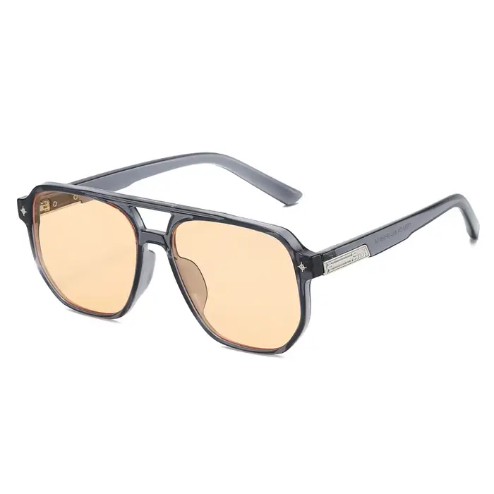 Lunettes de soleil unisexes 2026 pour hommes et femmes, verres teintés, double pont, style tendance,