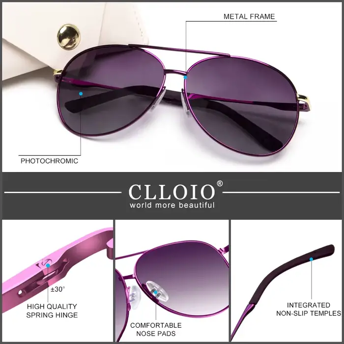 Lunettes de soleil polarisées anti-absorbe ouissement pour femmes