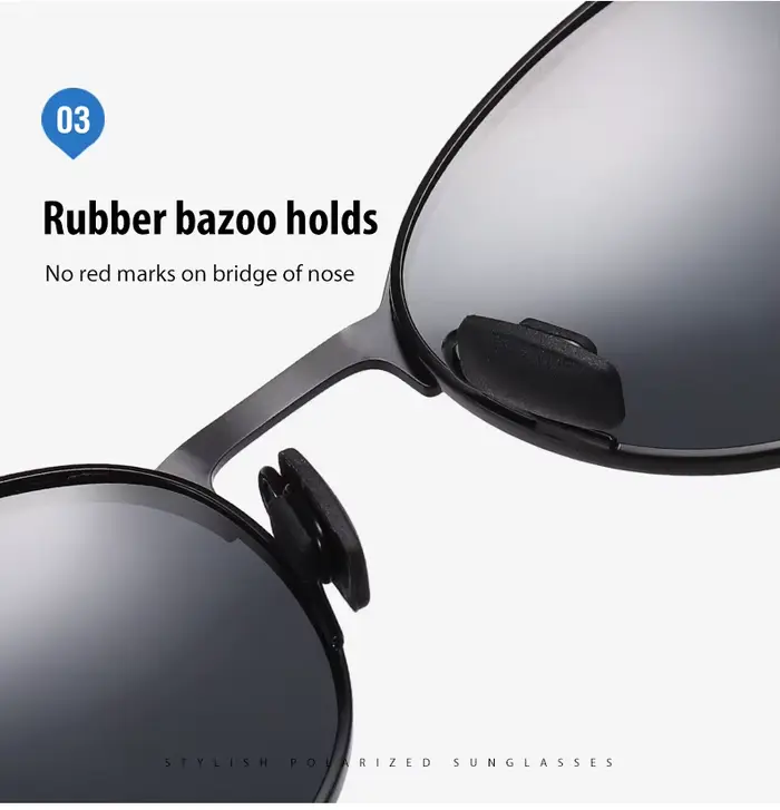 Lunettes de soleil polarisées en métal