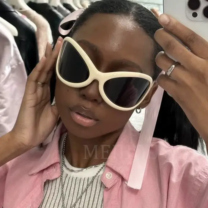 Lunettes de soleil ovales surdimensionnées pour hommes et femmes