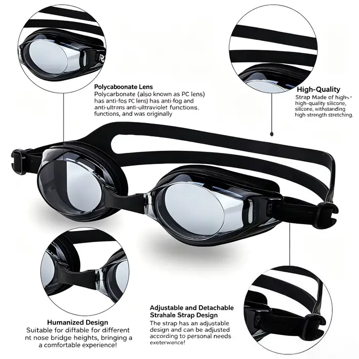 Lunettes de natation HD pour hommes et femmes