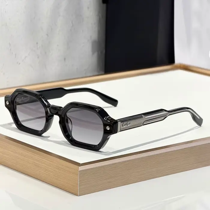 Lunettes de soleil carrées JOHN DALIA Project 05 en acétate de qualité supérieure pour hommes et femmes