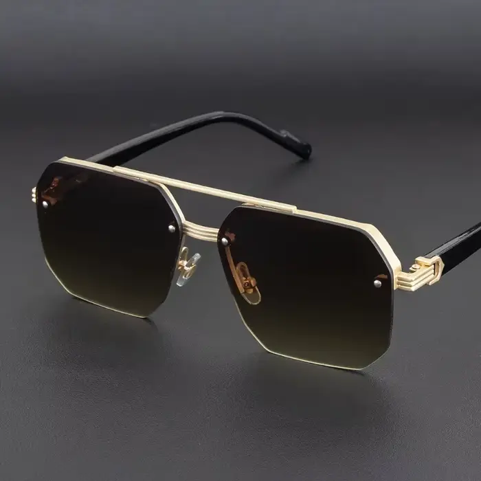 Lunettes de soleil métalliques pour hommes
