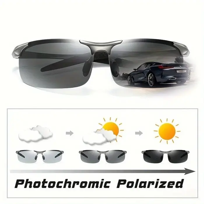 Lunettes de mode polarisées avec fonctions visuelles de jour et de nuit