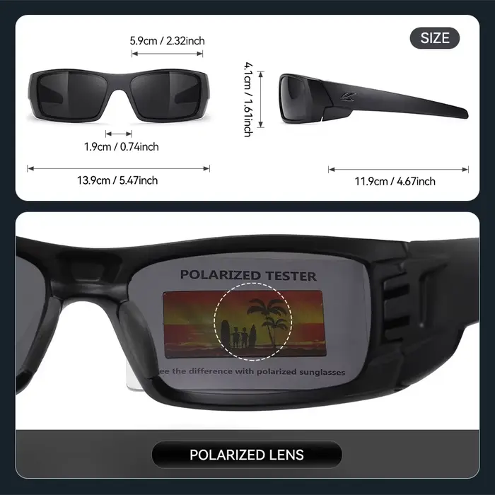 Kaenon Lunettes de soleil de sport polarisées pour hommes et femmes, idéales pour la conduite, la pê