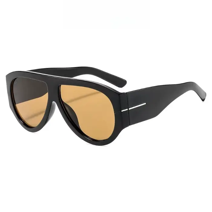 Nouvelles lunettes de soleil tendance surdimensionnées à monture large Y2K pour femmes