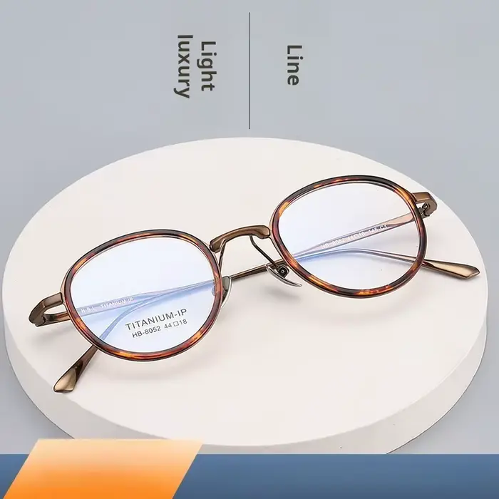 Lzabella nouveau TR90 pur titane lunettes cadre 44 anneau intérieur Sesign petit ovale petit cadre lunettes cadre pour hommes et femmes 8052