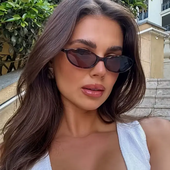 Lunettes ovales unisexes élégantes