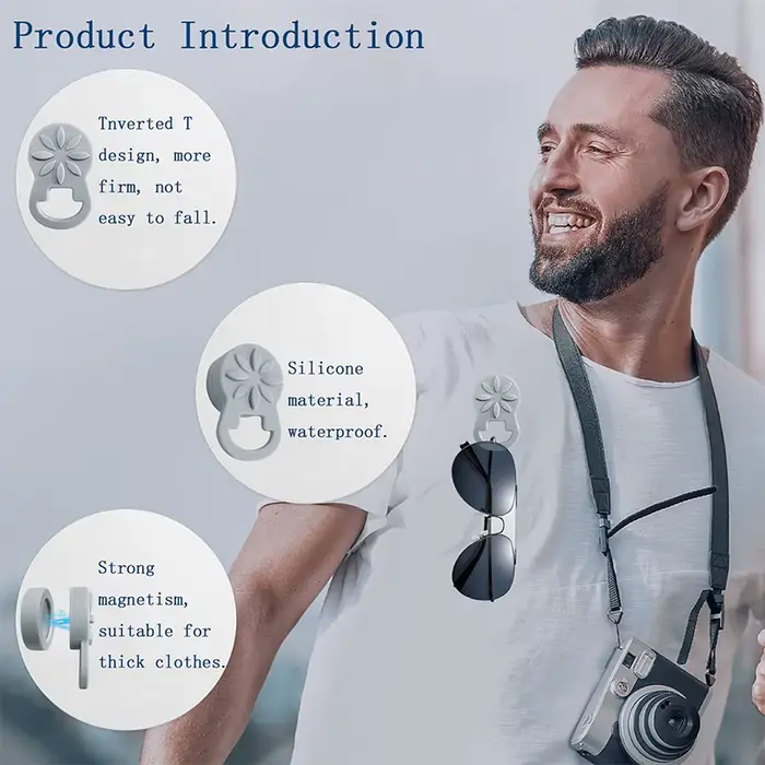 Porte-lunettes magnétique en Silicone