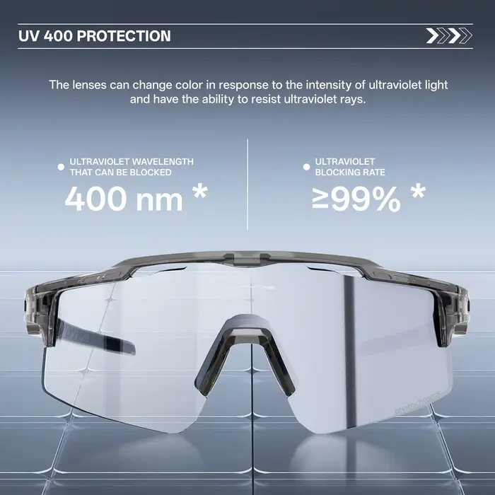 Kapvoe lunettes de sport de vélo photochromiques hommes femmes