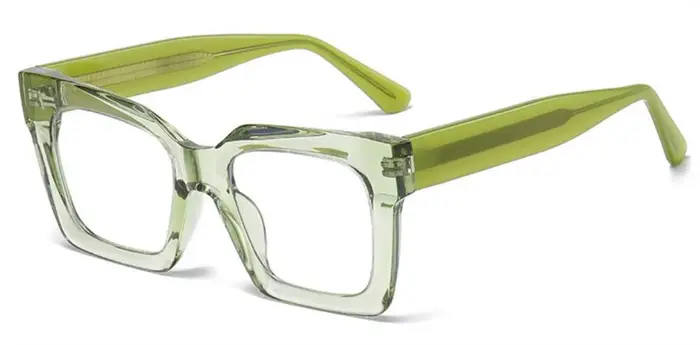 Lunettes de Lecture Élégantes Vertes et Claires pour Femme, Verres de Protection Contre la Lumière B