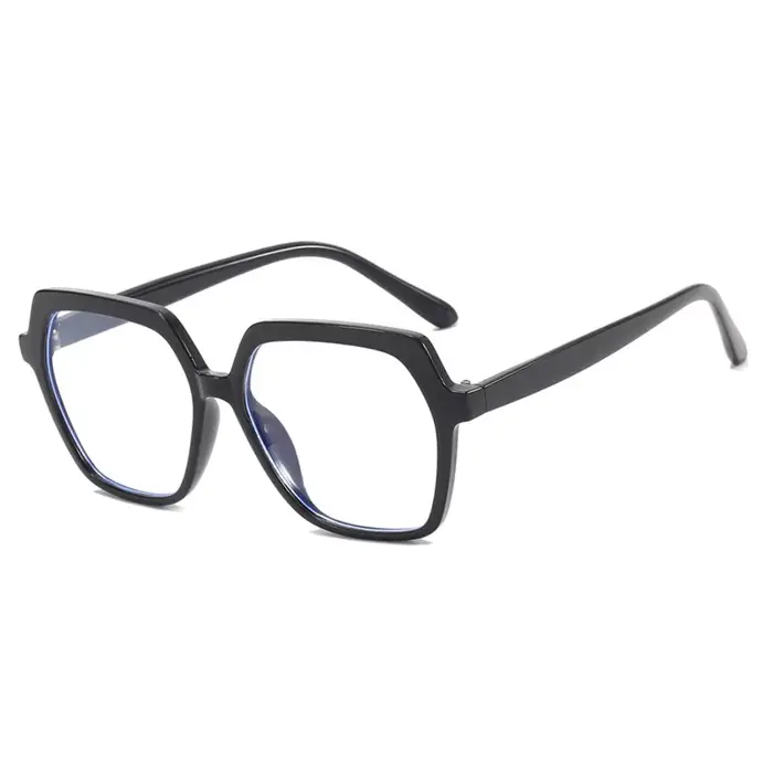 Monture de lunettes tendance décontractée, lunettes anti-lumière bleue, monture carrée rétro sans co