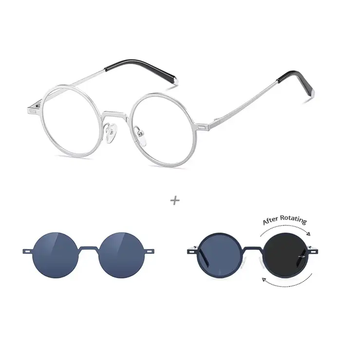 Lunettes de soleil magnétiques, lentille ND réglable polarisée 3 en 1, lunettes de Prescription à cl