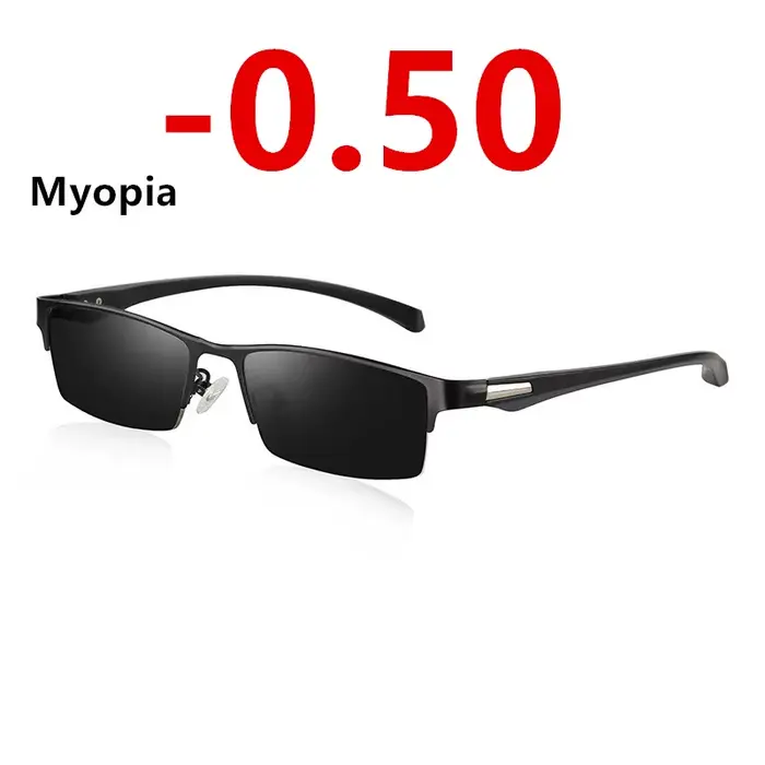 Lunettes de soleil polarisées carrées pour hommes, monture en alliage, Anti-éblouissement, verres so