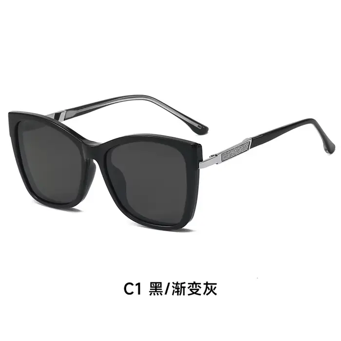 Lunettes de myopie optique à Clip magnétique pour hommes, lunettes de soleil polarisées, lunettes de