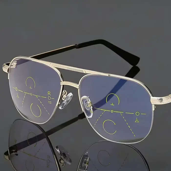 Lunettes de lecture progressives multifocales anti-lumière bleue pour hommes et femmes, pour la pêch