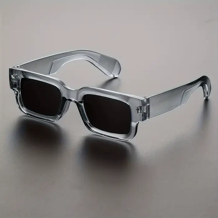 Lunettes rectangulaires à la mode adaptées à l'escalade, à la pêche, aux loisirs, aux fêtes de plein