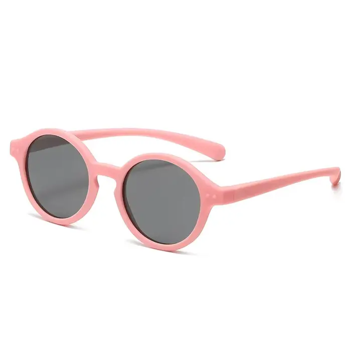 Lunettes de soleil flexibles en gel de pton pour bébé fille, protection UV400, sangle polarisée en T