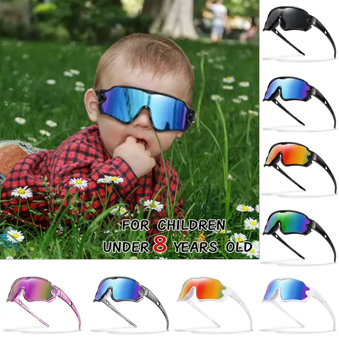 Lunettes de soleil pour garçons et filles de 3 à 8 ans