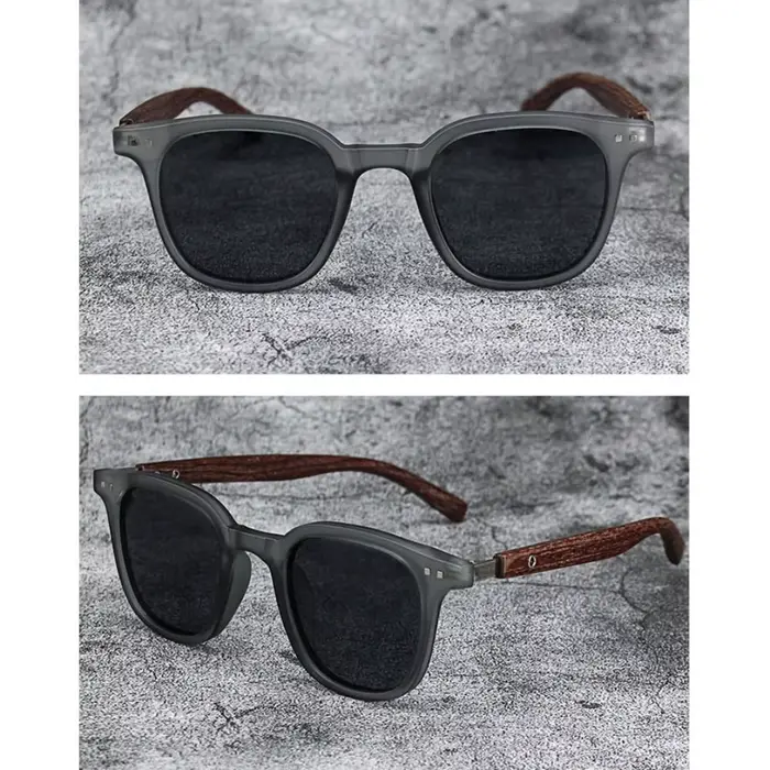 ChimRetro-Lunettes de soleil Mars en bois pour femmes et hommes