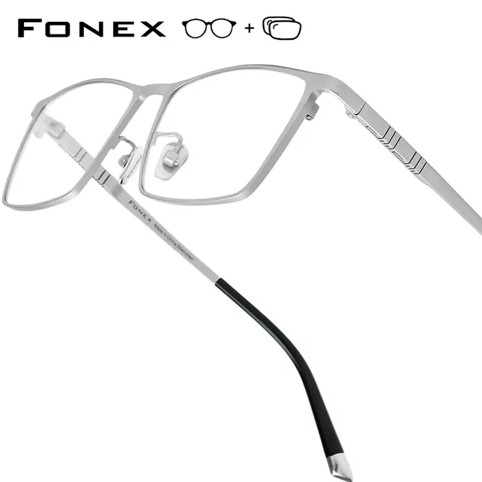 Lunettes carrées personnalisées pour hommes